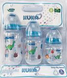 Kit 03 Mamadeiras Big Natural Orto Kuka 150/240/330ml Azul