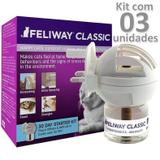 Kit 03un feliway completo ceva difusor elétrico + refil 48ml