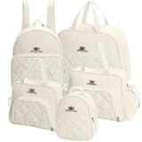Kit 05 Bolsas Maternidade Meu Ursinho Off White - Hug Baby