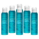 Kit 06 Aero Depil Mousse Removedor De Pelos 150ml