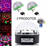 Kit 1 Globo Festa Bola Maluca + 2 Mini Globo Celular USB V8 - Luatek