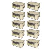 Kit 10 Caixa Organizadora Closet Roup Coberta 45x45x20cm - Universal vendas