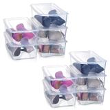 Kit 10 Caixas Organizadoras para Sapatos 36x22x12 cm Modelo 1816 Grande Organizador Arthi