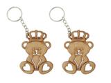 Kit 10 Chaveiros de Ursinho Mdf Cru Lembrancinha Chá de Bebê - Eptcel arte em mdf