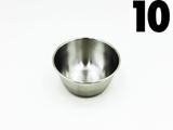 Kit 10 Cubas Inox Redonda 10cm Assepsia Cirúrgica Hospitalar - Sistole