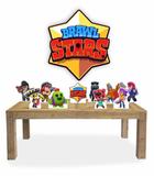 Kit 10 Display de mesa Festa Brawl Stars + Elipse Mdf 67cm - X4adesivos
