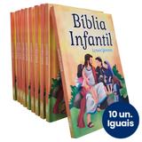 Kit 10 Livros  Bíblia Infantil  Letras Grandes