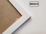 Kit 10 Moldura Quadro 20x20 Cm Laqueado Liso Com Vidro - Geral
