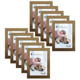 Kit 10 Molduras Porta Retrato 15X21 Dourado - Santamaria molduras