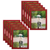 Kit 10 Porta Retrato Molduras 20x25 Vermelho - Santamaria molduras