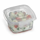 Kit 10 Potes Plásticos Quadrados 360ml para Micro-ondas e Freezer Nitron P 037/9