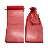 Kit 10 Saquinhos de Organza com Laço de Cetim para lembrancinha 18x40 CM - Kopeck