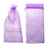 Kit 10 Saquinhos de Organza com Laço de Cetim para lembrancinha 18x40 CM - Kopeck