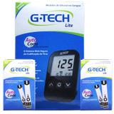 Kit 100 tiras g-tech lite e medidor g-tech lite kit completo