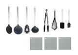 Kit 11 Pç Utensílios De Cozinha Colheres De Silicone - Clink