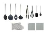 Kit 11 Pç Utensílios De Cozinha Colheres De Silicone + Luva - Clink