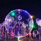 Kit 12 Balão Bubble Para Festa Com Led Casamento Bexiga - Imp