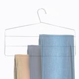 Kit 12 Cabide Calceiro Triplo Aço Cromado Luxo Reforçado para Calças Quartos e Closets Passerini - Mm passerini ltda