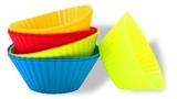 KIT 12 Formas de Silicone Para Cupcake/Muffins/Petit Gateau - Utifácil