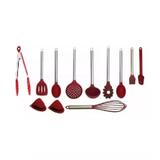 Kit 12 Peças Utensílios Silicone E Inox Premium Yazi - Yangzi