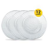 Kit 12 Pratos de Vidro Fundo Duralex Primavera