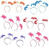 Kit 12 unid Tiara Arco Com Antena Enfeite Cabelo Baile Carnaval Fantasia Cores Variadas (BL-9222-2) - Braslu
