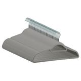 Kit 120 cabides de veludo ultrafinos antideslizante slim cinza - Globalmix
