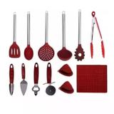 Kit 13 Peças Utensílios Silicone E Inox Premium - Yangzi