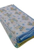 Kit 15 Fraldas De Pano e 15 Pano De Boca com crochê Menino - Dugu