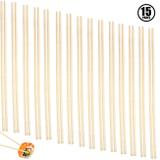Kit 15 Pares de Hashi em Bambu para Sushi Culinaria Oriental Rio Tijucas