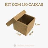 Kit 150 Caixinha Para Lembrancinha Mdf 6x6 - Shalom art e decor