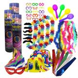 Kit 182 Adereços P/ Baladas Festas - 200 Convidados - Decore fácil shop
