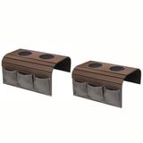 Kit 2 Bandejas para Sofá Porta Copo Porta Controle Tabaco - Lubrano decor