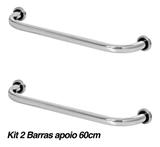 Kit 2 Barras De Apoio De Idoso Para Banheiro 60cm - Metalcromo