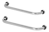 Kit 2 Barras De Apoio Para Banheiro De Idoso 40cm E 60cm - Metalcromo