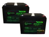 Kit 2 Baterias 30ah 12v Global Ciclo Profundo Cadeira De Rodas Ortobras Freedom