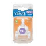 Kit 2 bicos de mamadeira boca larga options dr browns fase 4