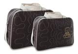 Kit 2 Bolsa De Bebê Bolsa Maternidade Enxoval Menina Atacado Marrom - Mave baby