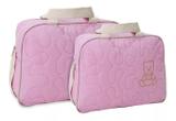 Kit 2 Bolsa De Bebê Bolsa Maternidade Enxoval Menina Atacado Rosa - Mave baby