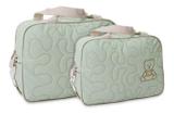 Kit 2 Bolsa De Bebê Bolsa Maternidade Enxoval Menina Atacado Verde Claro - Mave baby