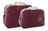Kit 2 Bolsa De Bebê Bolsa Maternidade Enxoval Menina Atacado Vinho - Mave baby