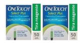 Kit 2 Caixas Tiras Onetouch Select Plus 50 Unidades - Jxj