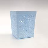 Kit 2 Cestos Organizador Azul 23x23x27 Paramount