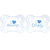 Kit 2 Chupetas MAM Mommy Daddy 0 a 6 Meses Menino