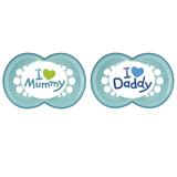 Kit 2 Chupetas MAM Mommy Daddy 6+ Meses Menino