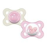 kit 2 chupetas sayings mam rosa - 0 a 6 meses