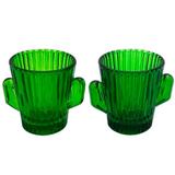 Kit 2 Copos Shot De Vidro Cacto Verde 55 Ml - Versare anos dourados
