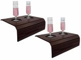 Kit 2 Esteiras Bandeja Para Braço De Sofá Com Porta Copo - Cia laser - Aaa