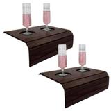 Kit 2 Esteiras Bandeja Para Braço De Sofá Com Porta Copo De Pvc 128 - Cia laser