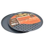 Kit 2 formas assadeira aço carbono pizza 32,5 cm ø - Wincy